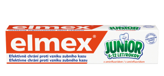 Elmex Kids Junior dětská zubní pasta s aminfluoridem 6-12 let 75 ml