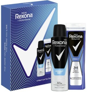 Rexona Cobalt pánský kosmetický set ( sprchový gel 250 ml + antiperspirant 150 ml )
