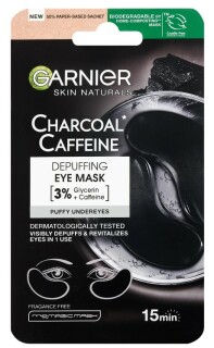 Garnier Skin Naturals oční maska s aktivním uhlím 5 g