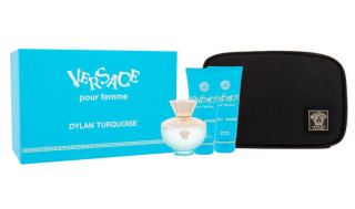 Versace pour Femme Dylan Turquoise Women SET II. Eau de Toilette 100 ml + shower gel 100 ml + body gel 100 ml + cosmetic bag