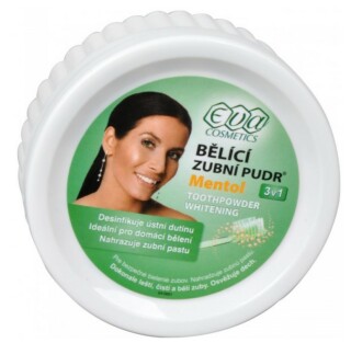 Eva Cosmetics Whitening Toothpowder Mentol bělící zubní pudr 30 g