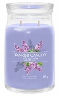 Yankee Candle Signature Lilac Blossoms vonná svíčka se 2 knoty 567 g