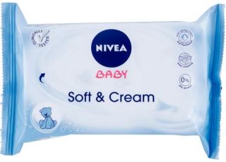 Nivea Soft & Cream Baby čistící vlhčené ubrousky pro děti 63 ks