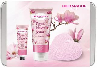 Dermacol Magnolia Flower Care dárkova sada (sprchový krém 200 ml, krém na ruce 30 ml, dekorativní svíčka)