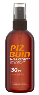 Piz Buin Tan & Protect SPF30 Sun Oil Spray Opalovací olej urychlující opálení 150 ml