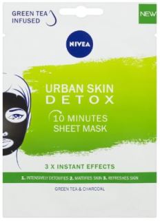 Nivea Urban Skin Detox mask detoxikační textilní 10minutová maska pro všechny typy pleti