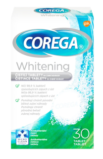 Corega whitening čistící tablety 30 ks