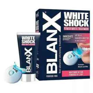 BlanX SET White Shock Power White Treatment bělící zubní pasta 50 ml + LED Bite
