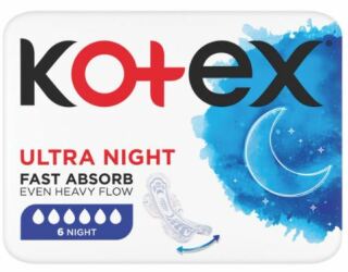 Kotex Ultra Night menstruační vložky 6ks