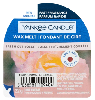 Yankee Candle Fresh Cut Roses vonný vosk 22 g
