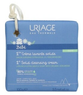 Uriage Bebe tuhé mýdlo s organickou protěží 100 g