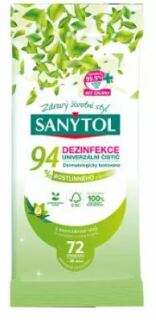 Sanytol Dezinfekční univerzální utěrky rostlinného původu 72 ks