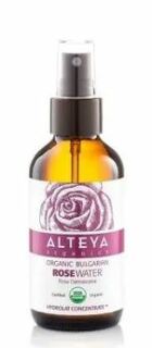 Alteya Organics růžová voda ve skle 120 ml