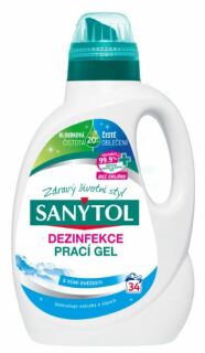 Sanytol Dezinfekční prací gel s vůní svěžesti 34 PD - 1,7 l