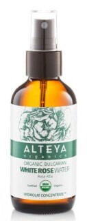 Alteya Organics Růžová voda z bílé růže ve skle 120 ml