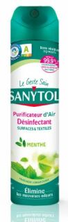 Sanytol Menthol dezinfekční osvěžovač vzduchu ploch a textilií 300 ml