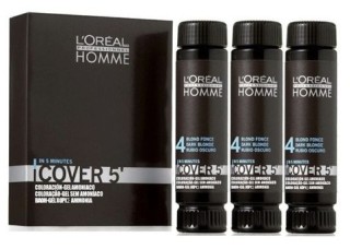 L’Oréal Professionnel Homme Cover 5 barva pro muže na krytí šedin 4 - střední hnědá
