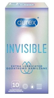 Durex Invisible Extra Thin Extra Lubricated super tenké extra lubrikované kondomy