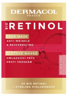 Dermacol Bio Retinolová pleťová maska 2 x 8 ml