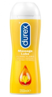 Durex Play 2v1 Massage smyslný masážní gel a hydratační intimní gel se svůdným květem ylang ylang 200 ml
