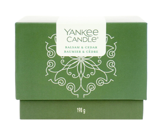 Yankee Candle Dárkový BOX 198g Balsam & Cedar
