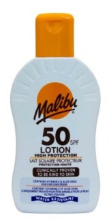 Malibu SPF50 Tělové mléko na opalování 200 ml
