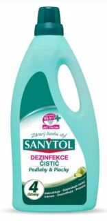 Sanytol dezinfekční čistič na podlahy s vůní limetky, 4 účinky 1 l
