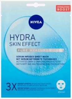 Nivea Hydra Skin Effect 10minutová  hydratační textilní maska 20 ml