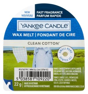 Yankee Candle Clean Cotton vonný vosk 22 g