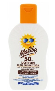 Malibu Kids SPF50 Tělové mléko na opalování pro děti 200 ml