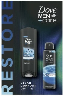 Dove Men+ Care Clean Comfort Men Gift Set ( Shower gel 250 ml + antiperspirant 150 ml)