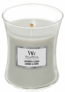 WoodWick Lavender & Cedar vonná svíčka 275 g