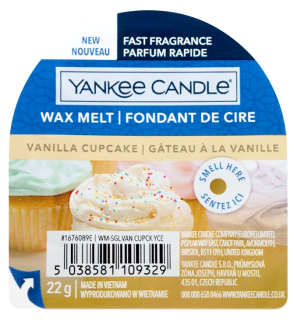 Yankee Candle Vanilla Cupcake vonný vosk 22 g