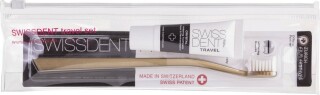 Swissdent Crystal Travel Set - zubní pasta 10 ml + zubní kartáček