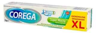 Corega Super silný krém na fixaci zubních náhrad Strong Mint 70g