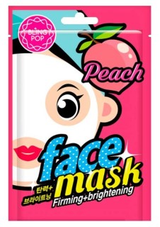 BLING POP Korea Peach face mask zpěvňující a rozjasňující maska na obličej 20 ml