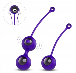 Amzing Toy Pearl vibrační gejšové kuličky pro cvičení svalů pánevního dna Violet