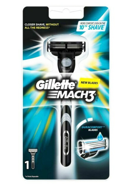 Gillette Mach3 strojek + 1 náhradní hlavice