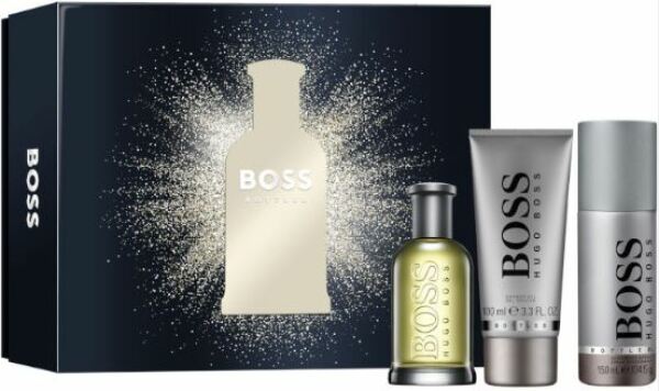 Hugo Boss Bottled Men SET (toaletní voda 100 ml + sprchový gel 100 ml + deospray 150 ml)
