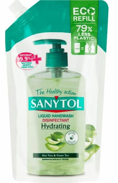Sanytol tekuté dezinfekční hydratační mýdlo, náhradní náplň 500 ml