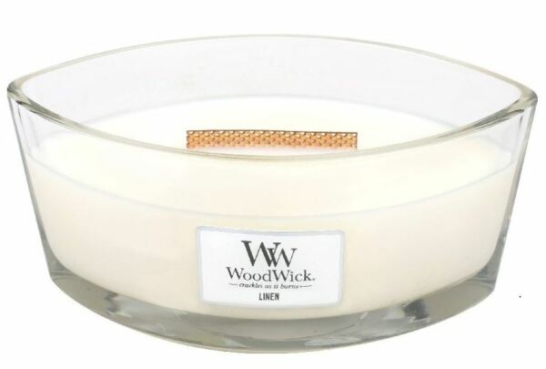 WOODWICK Hearthwick Linen vonná svíčka 453,6 g