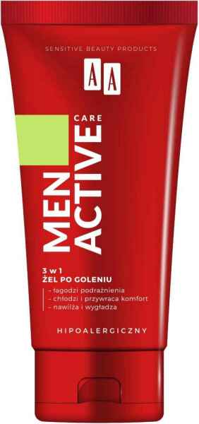 AA Men Active Care 3v1 gel po holení 100 ml
