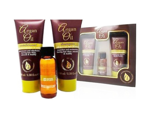 Argan Oil sada pro vlasovou péči - šampon 100ml + kondicionér 100ml+ vlasové sérum 30ml