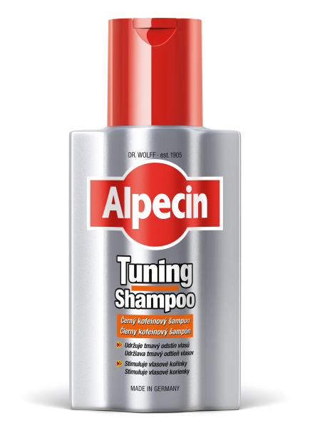 Alpecin Tuning Shampoo - kofeinový šampon na první šedé vlasy 200 ml