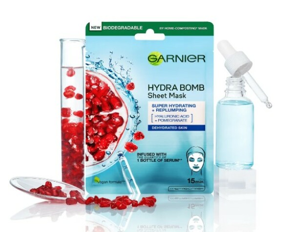 Garnier Skin Naturals Moisture + Aqua Bomb textilní maska1 ks