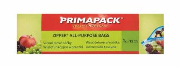 PrimaPack Zipper univerzální sáčky 1L/15 ks