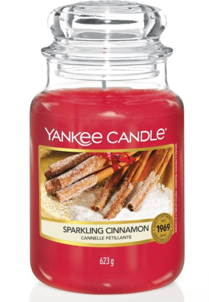 Yankee Candle Classic Sparkling Cinnamon vonná svíčka 104 g