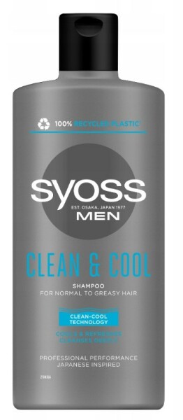 Syoss Clean & Cool Men šampon na vlasy pro muže 500 ml