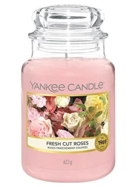 Yankee Candle Classic Fresh Cut Roses vonná svíčka