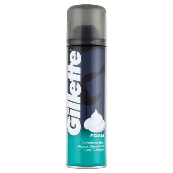 Gillette Sensitive pěna na holení pro muže 200 ml